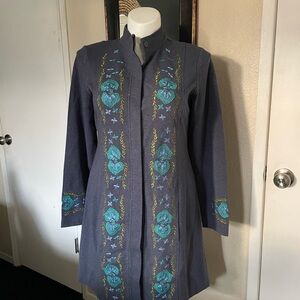 Sundance Blue embroidered cardigan